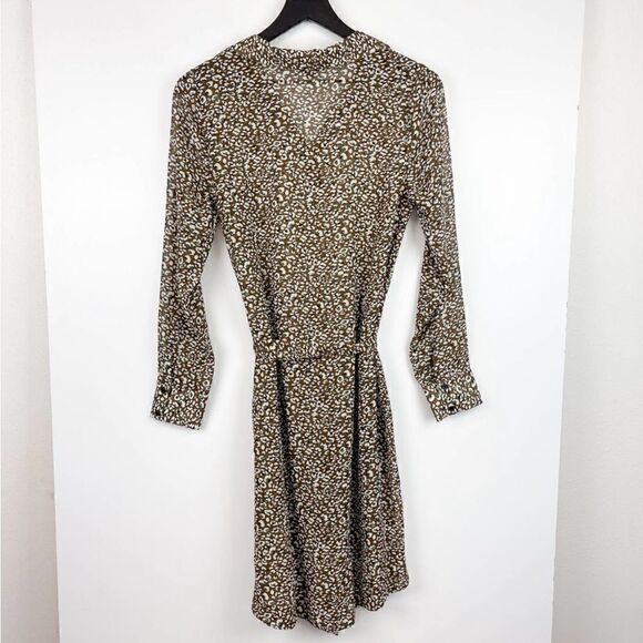 ModCloth Brown Leopard Print "A Fine Design" Shirt Dress - Picture 7 of 13